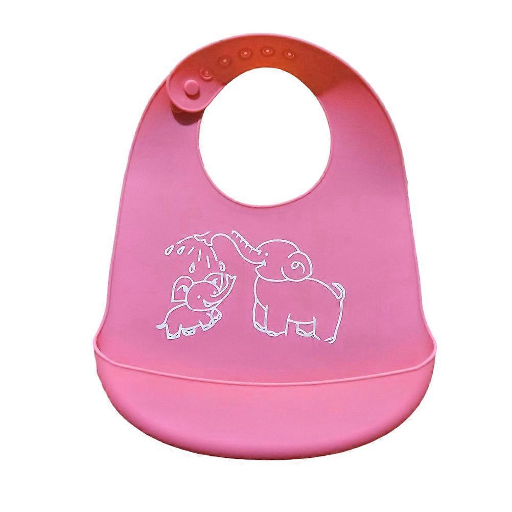 Self Care Bibs For In Pink Waterproof Silicone Design 29 X 23 X 1 Cm 1Pcs