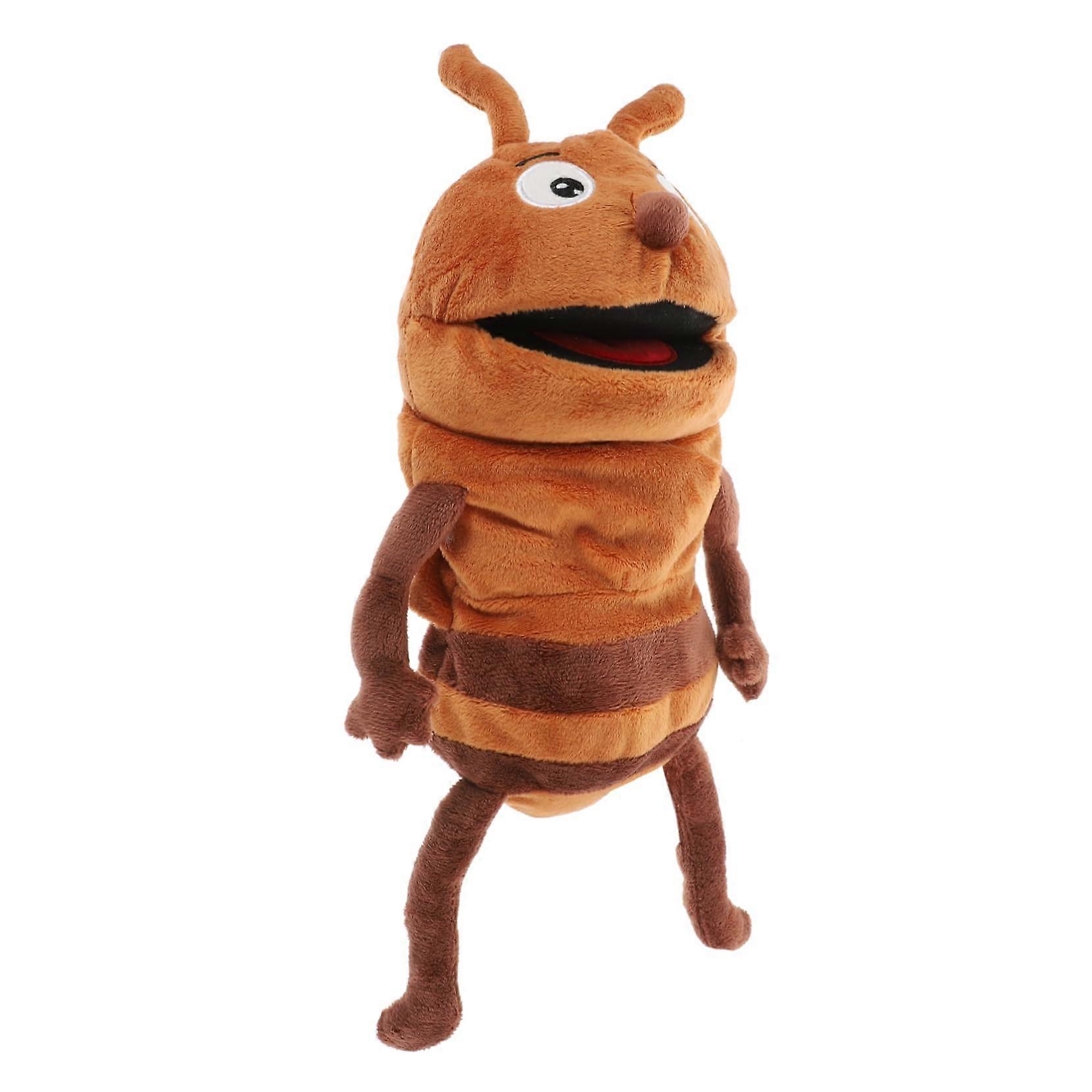 Soft Plush Ant Hand Puppet for Interactive Storytelling, Creative Play, and Fine Motor Skills Development - Washable and Comfortable