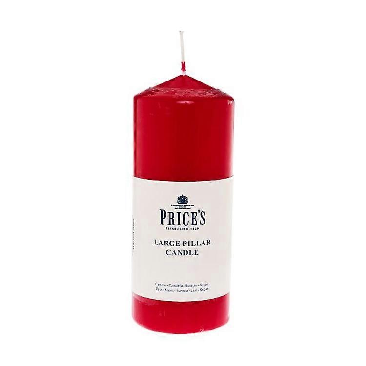 Prices Pillar Candle Red 6