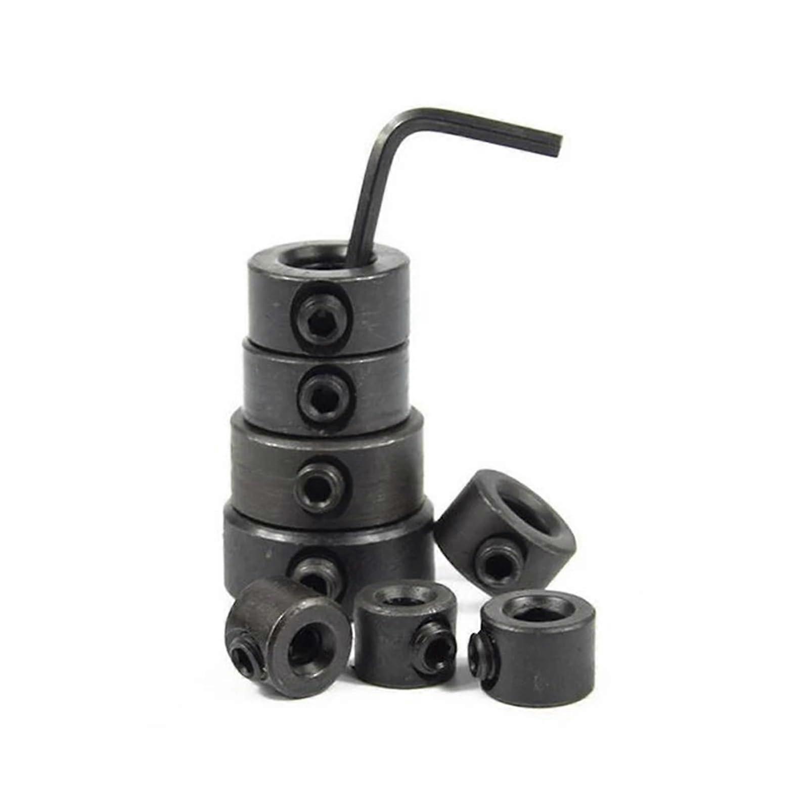 9pcs Drill Shank Depth Stop Rings Locking Collar Set for 3mm to 16mm Drills, Precision Depth Adjustment Accessories