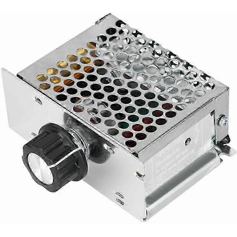 Dimmer for 220V Motor, AC 4000W Voltage Regulator, Electric Motor Speed Controller Dimmer, 10v to 220v Adjustable Voltage Range for Brush Motor
