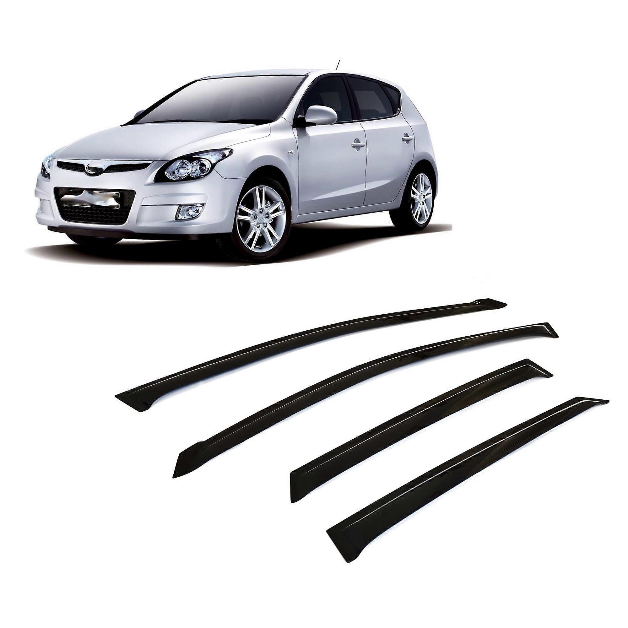 Wind Deflectors for Hyundai i30 I FD 2010-2012 Hatchback, Side Window Rain Protection, Pack of 4, Durable Material