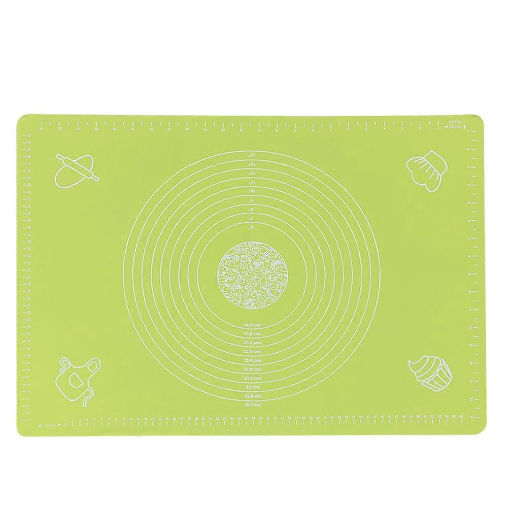 64 x 45 cm High Temperature Resistant Non-Stick Silicone Mat with Scale Baking Tool (Green)