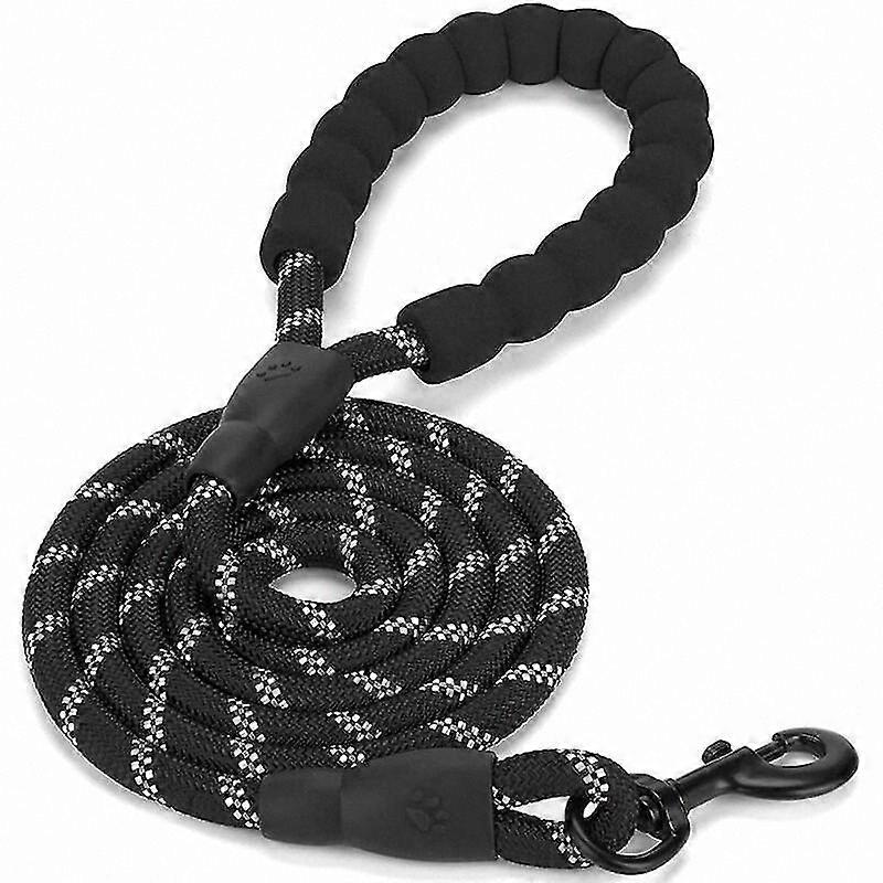 1.5m Reflective Dog Leash with Padded Handle, Durable Nylon Rope for All Sizes and Breeds