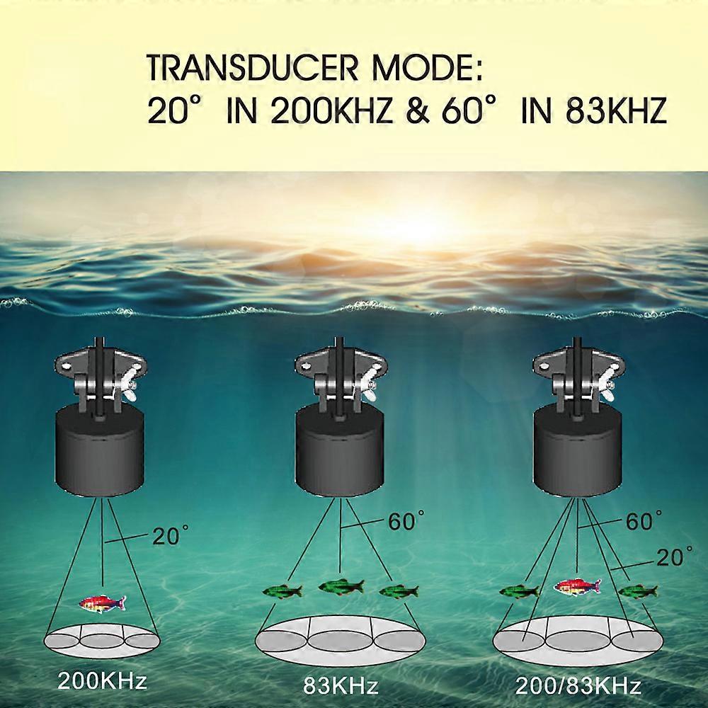 LUCKY FF1108-1CLA Portable Fish Finder 100M/300FT Depth Fish Alarm Wired Wireless Fish Detector