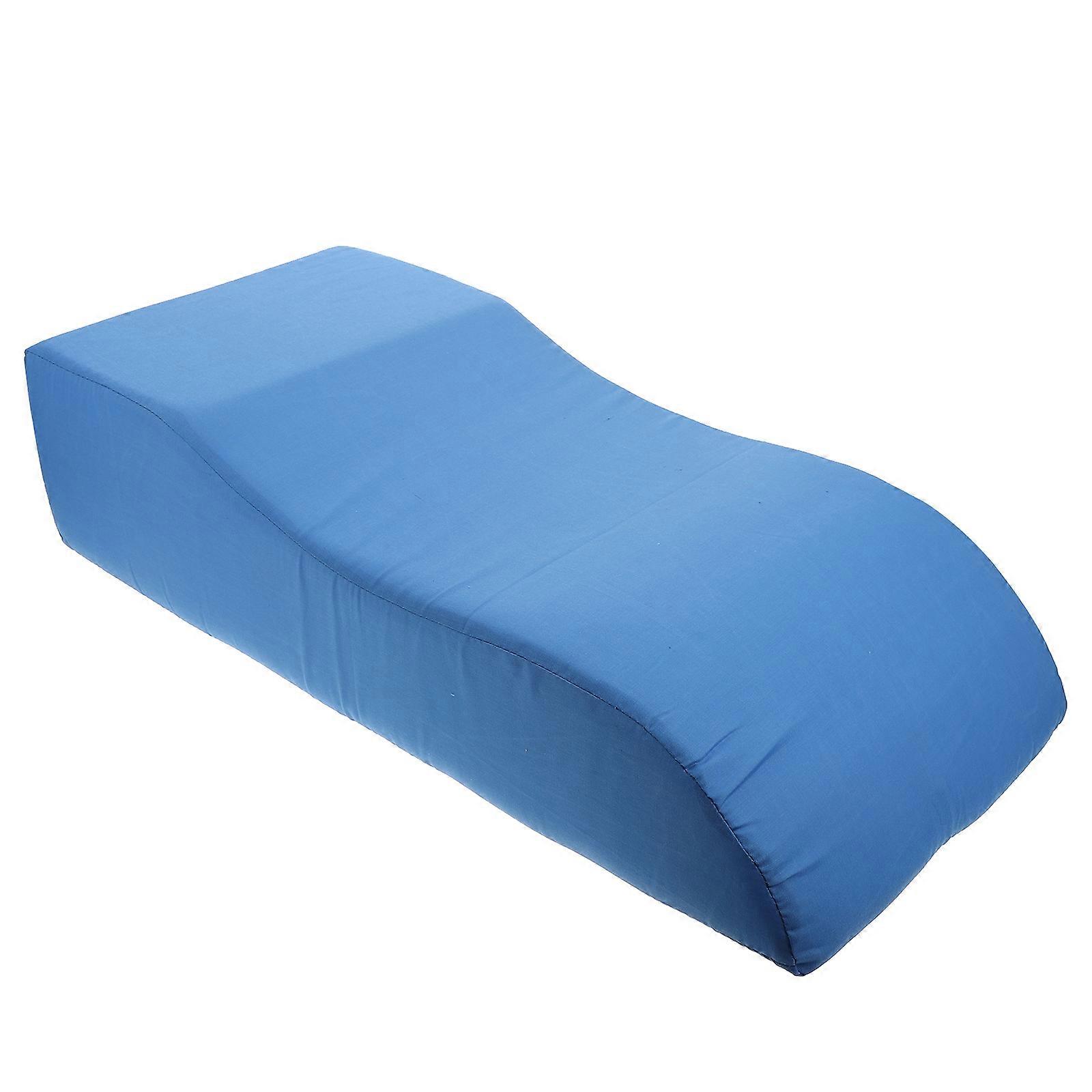 Heightening Pillow Cushion for Injury Recovery Hospital Use Blue Sponge Breathable Fabric reduce 1Set