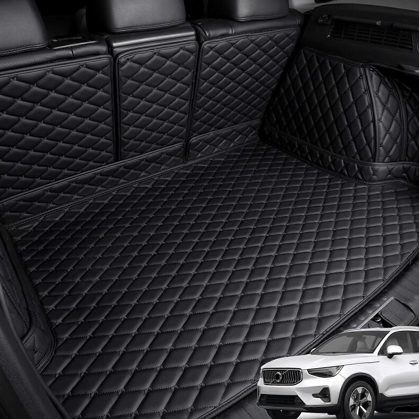Full Coverage Car Trunk Mat Trunk Mat Car Mat, for Volvo XC40 2019 , sided odourless and nonslip trunk protection mat (BLACK)