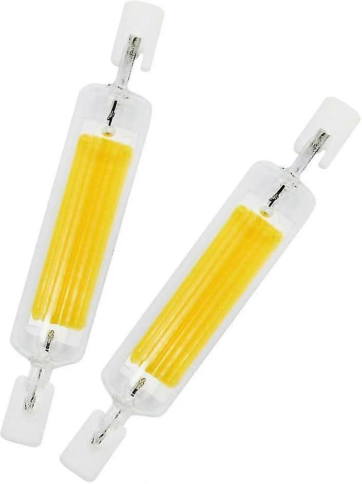 78mm R7S LED-Lampe, 10W warmweiß, 2er-Pack Halogenersatz, AC/DC 220V LED-Licht