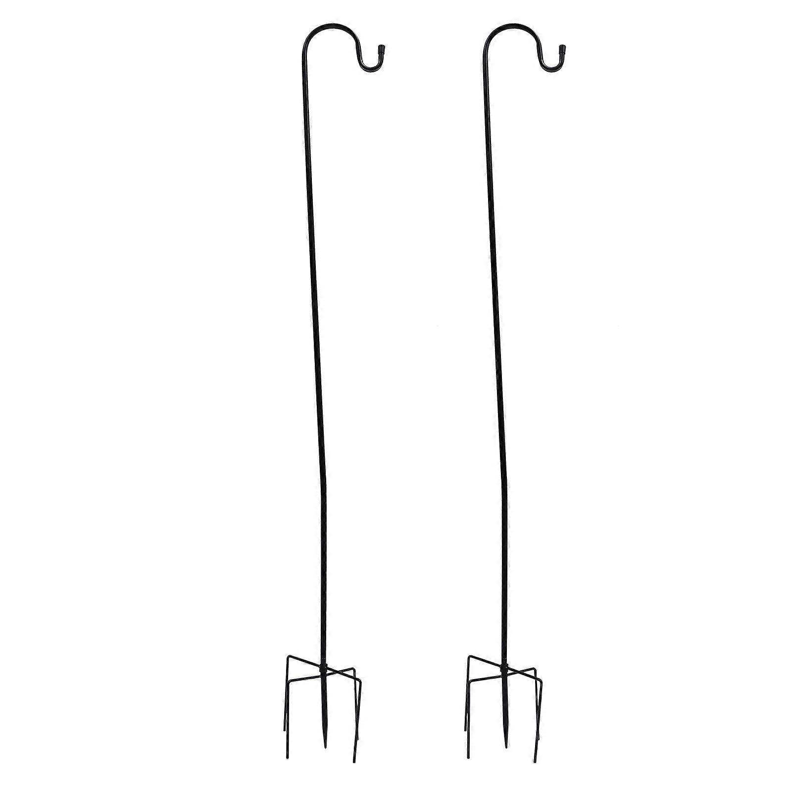 Garden Shepherd Hooks Hanging Poles for Garden Accessories Hanging Planters 2Pcs