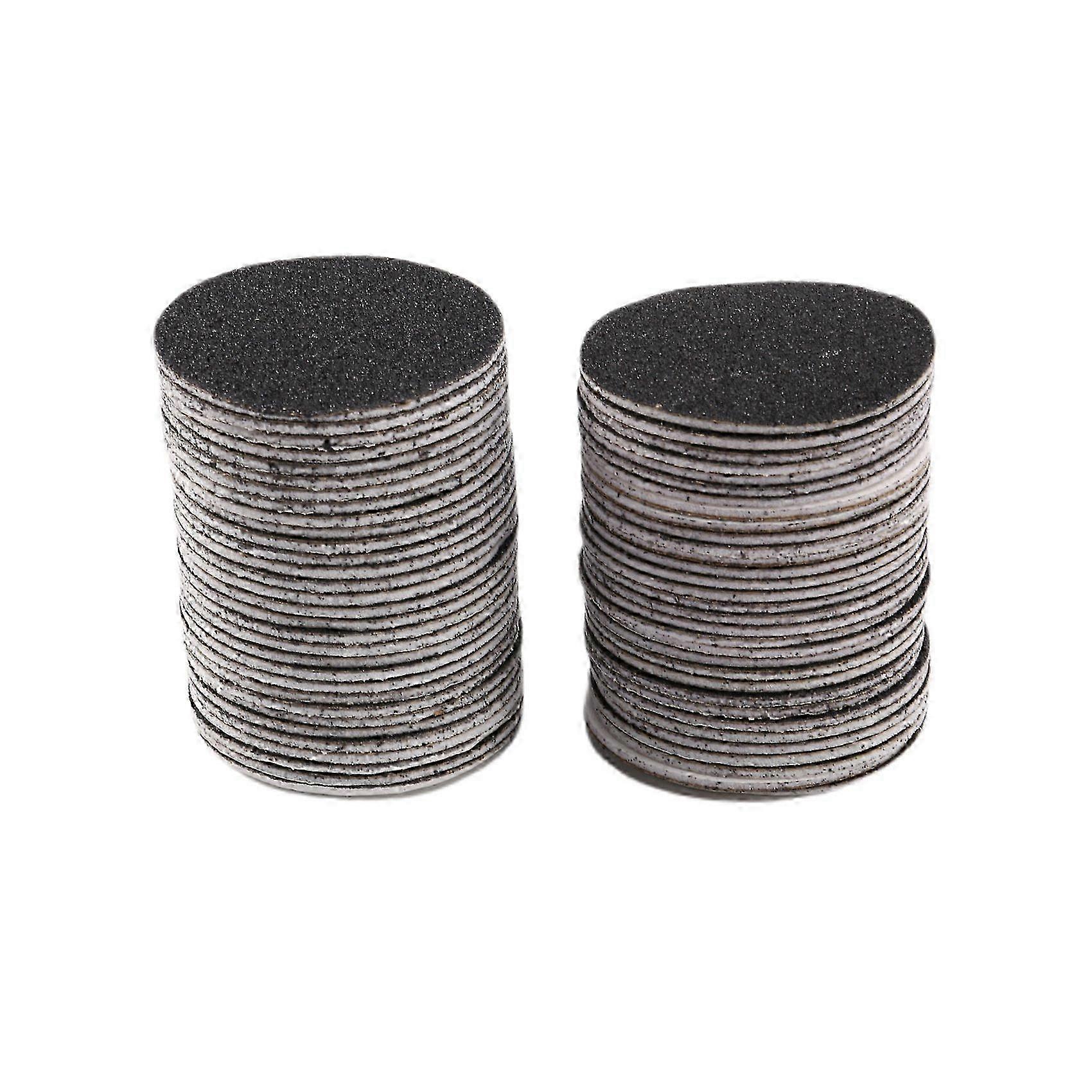 60pcs Replacement Sandpaper Discs Pad (Regular Coarse 100 Grit) for Electric Foot File Callus Remover Pedicure Tool