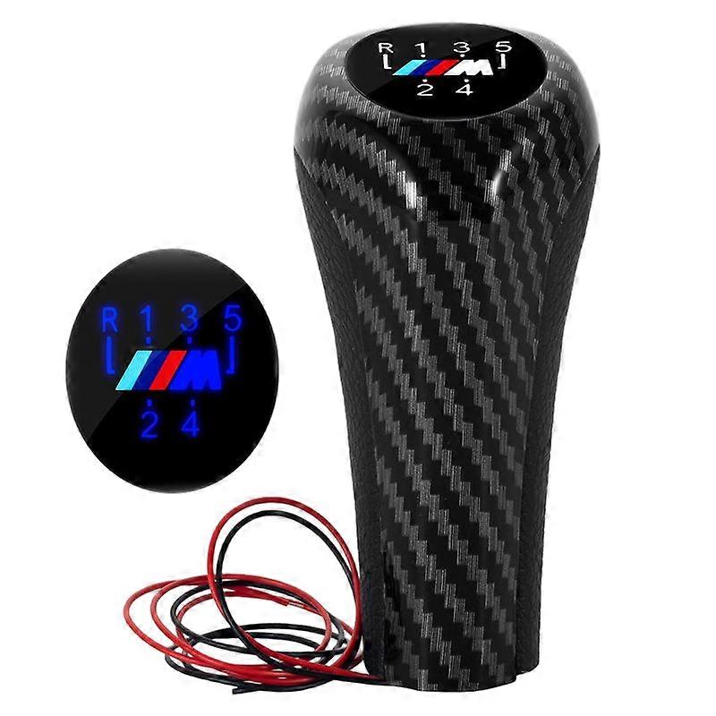 Manual transmission shift knob, 5/6 speed, luminous design suitable for BMW E30/E32/E60/E84