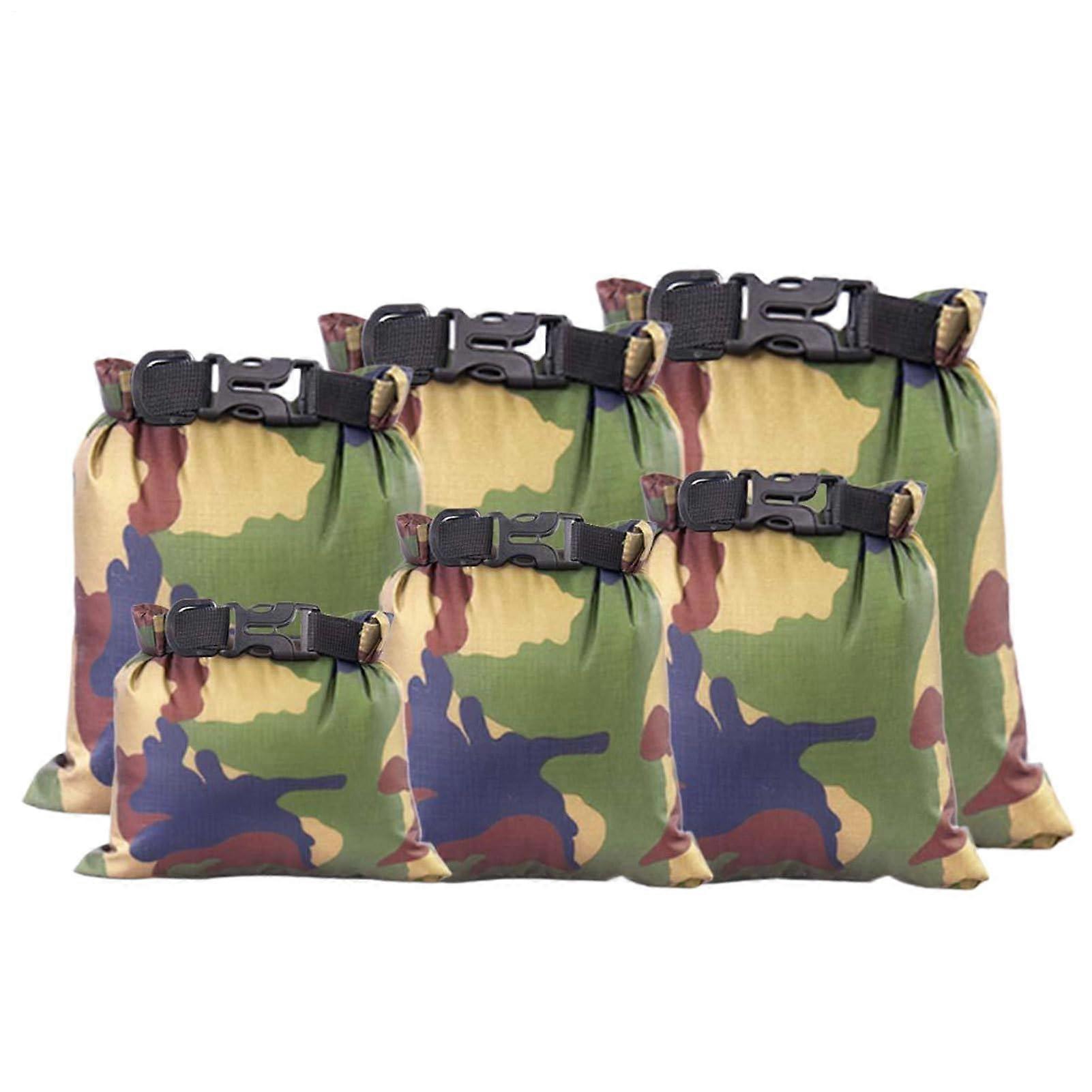Waterproof Bag For Kayaking, Lightweight Storage, Camouflage Pattern, Quick Access Pouch For Backpacking And Hiking