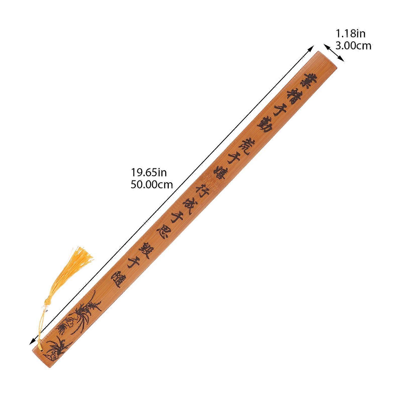 Bamboe Spanking Cane Scaled Ruler Flogging Beating Ruler Teaching Stick