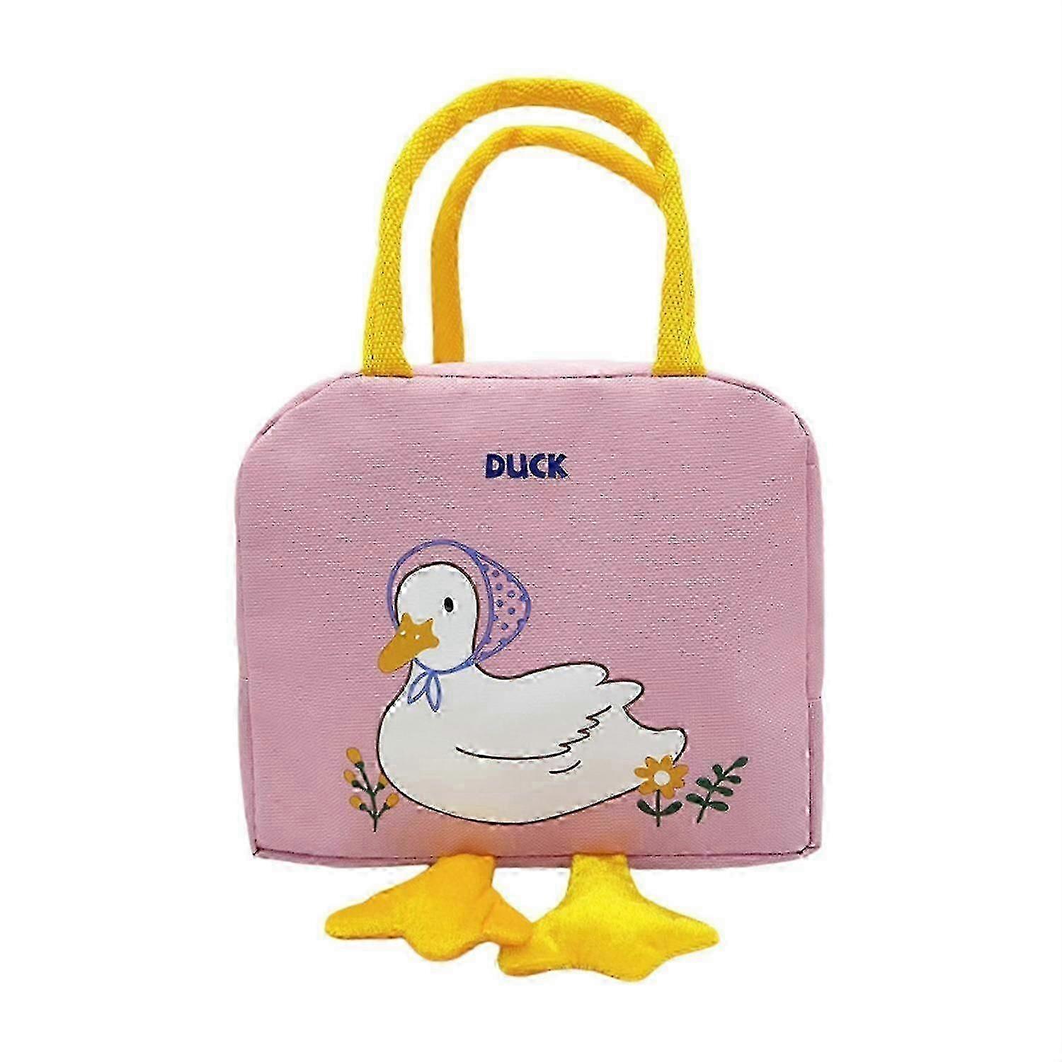 Insulated Lunch Bag Multi-purpose Polyester Smooth Zipper Duck Lunc...