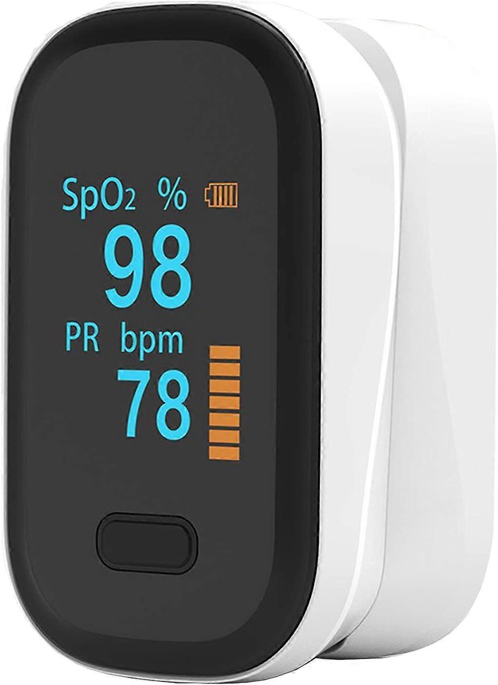 Ternel Fingertip Pulse Oximeter for Heart Rate Pulse Rate Monitor (White)