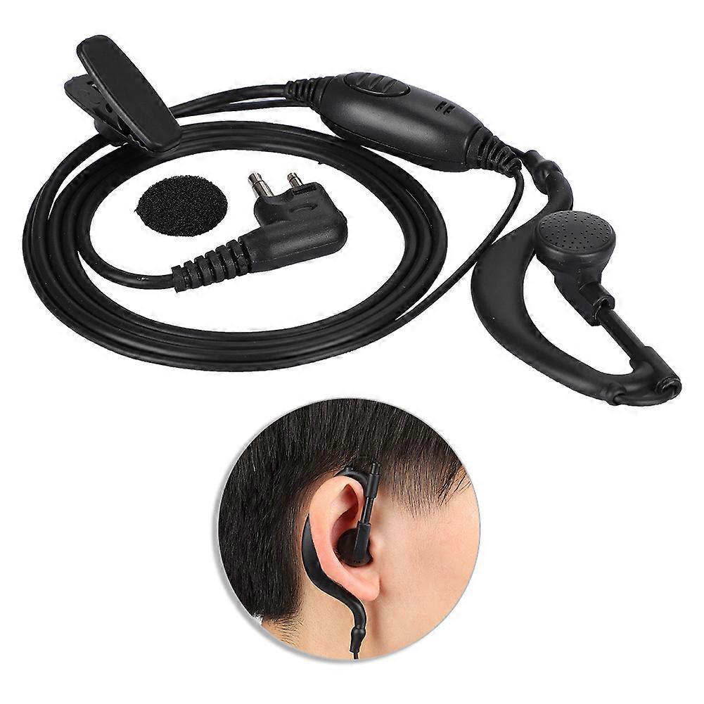 M Head Walkie Talkie Earhook Headset with PTT Button, ABS