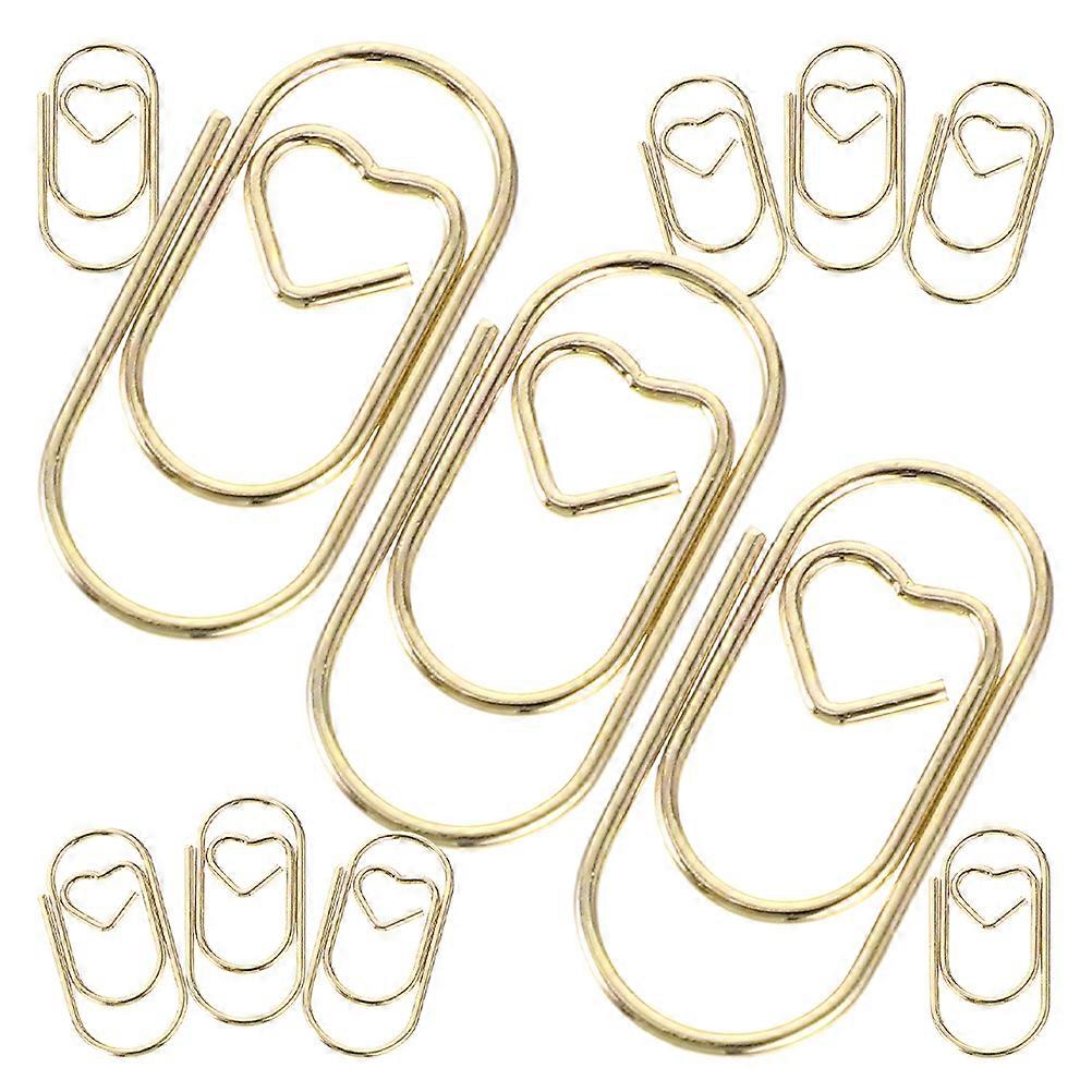 Heart Love Shaped Paperclips Categorizing Papers Diy Projects Daily Use Office Work Study 200Pcs
