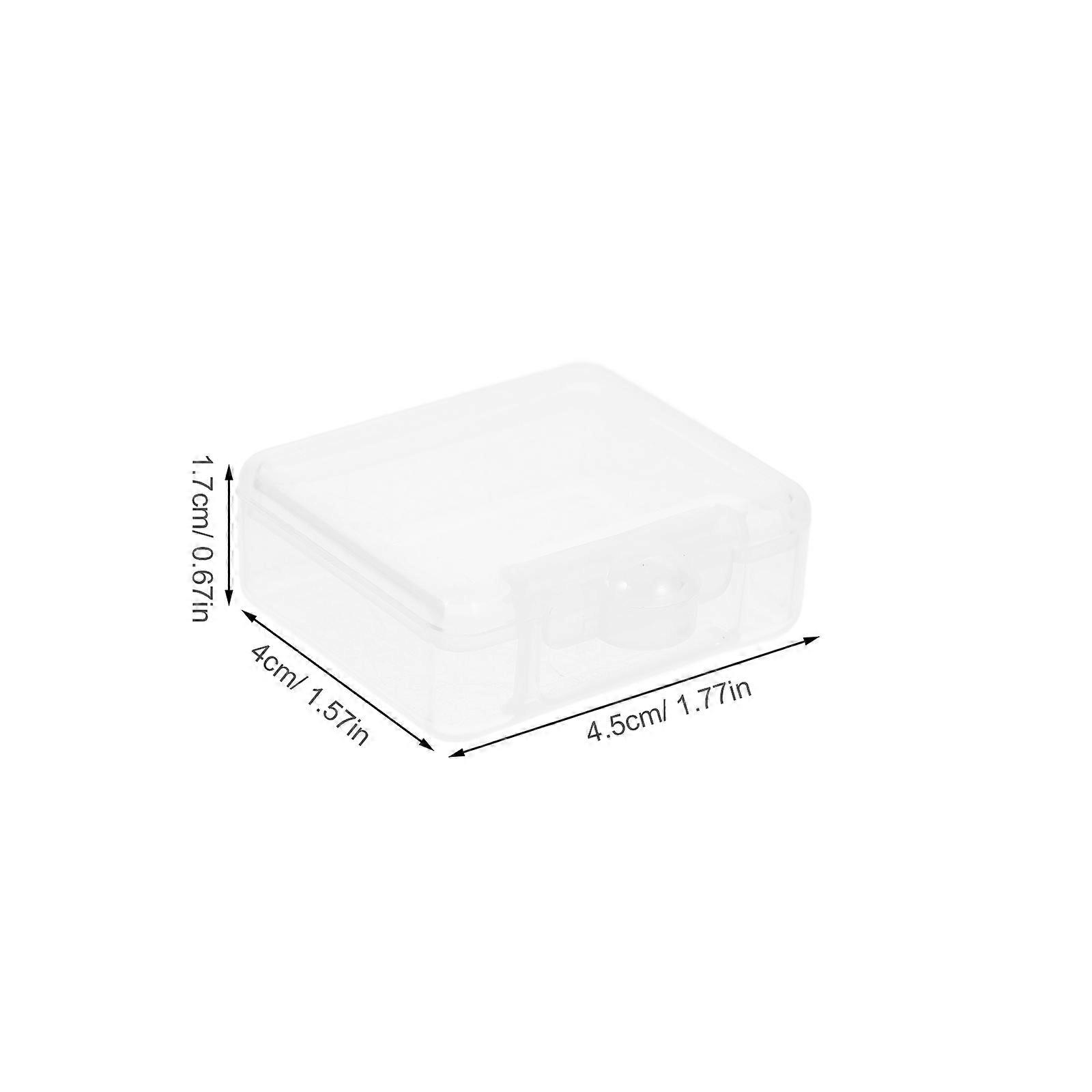 MLINS 3pcs Mini Jewelry Organizer Bead Holder Buttons Storage Bin Clear Bead Containers for Organizing Mini Containers with Lids