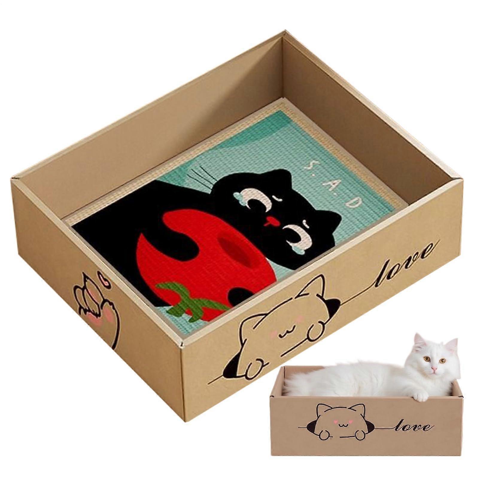 Cat Scratching Plates for Indoor Cats | Corrugated Cardboard Scratching Board for Kittens | Anti-Scratch Furniture Protection