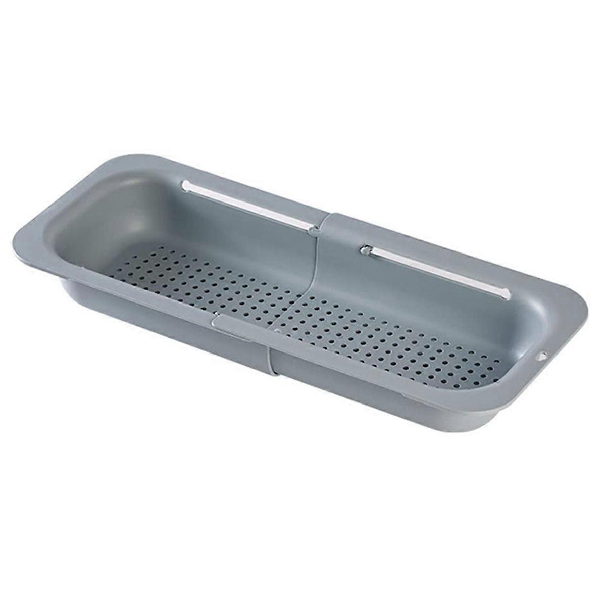 Kitchen Sink Drain Basket Suitable for Washing Vegetables and Fruits, Draining Dishes Retractable Drain Basket