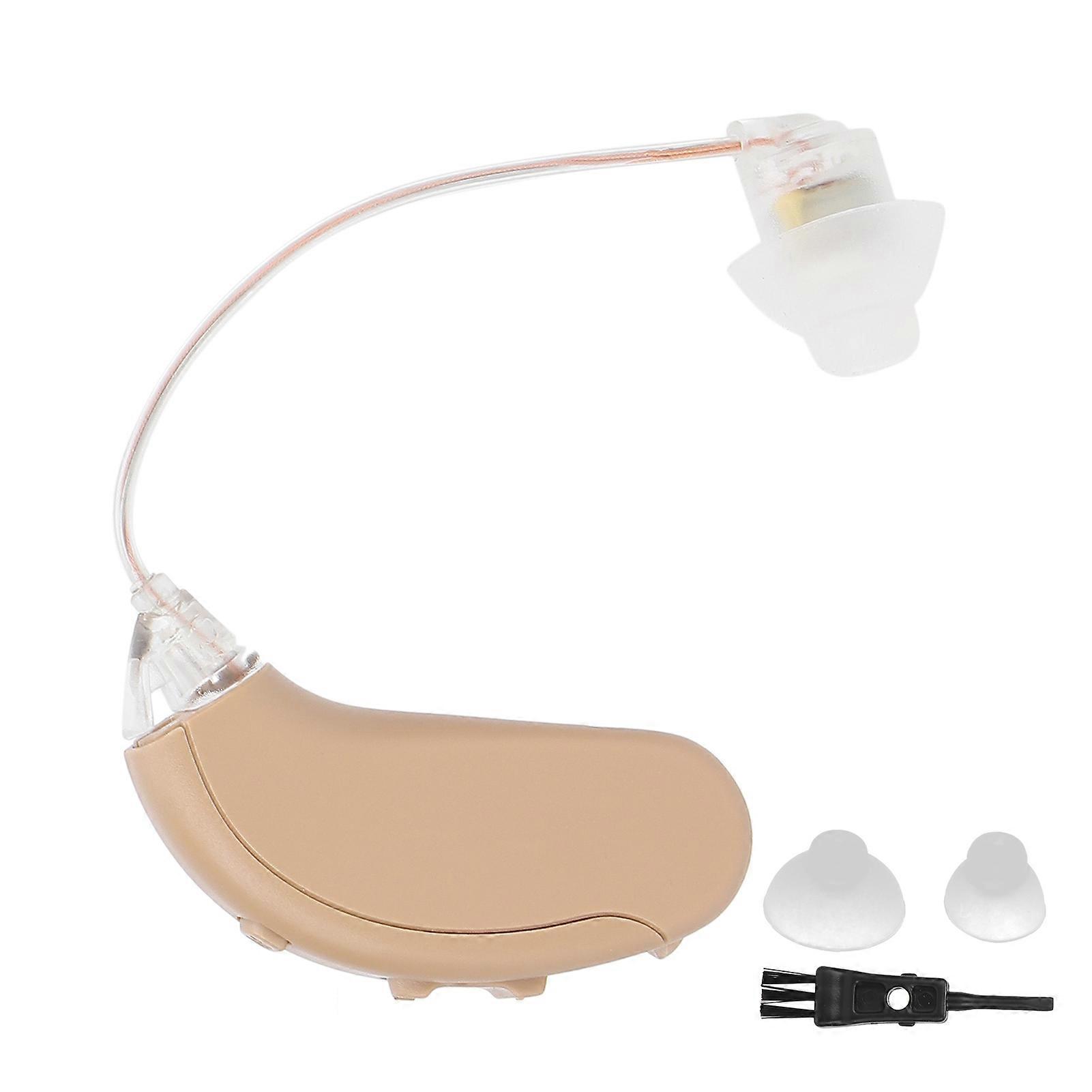 Portable Hearing Aid for Elderly, Volume Adjustable, ABS+Silicone