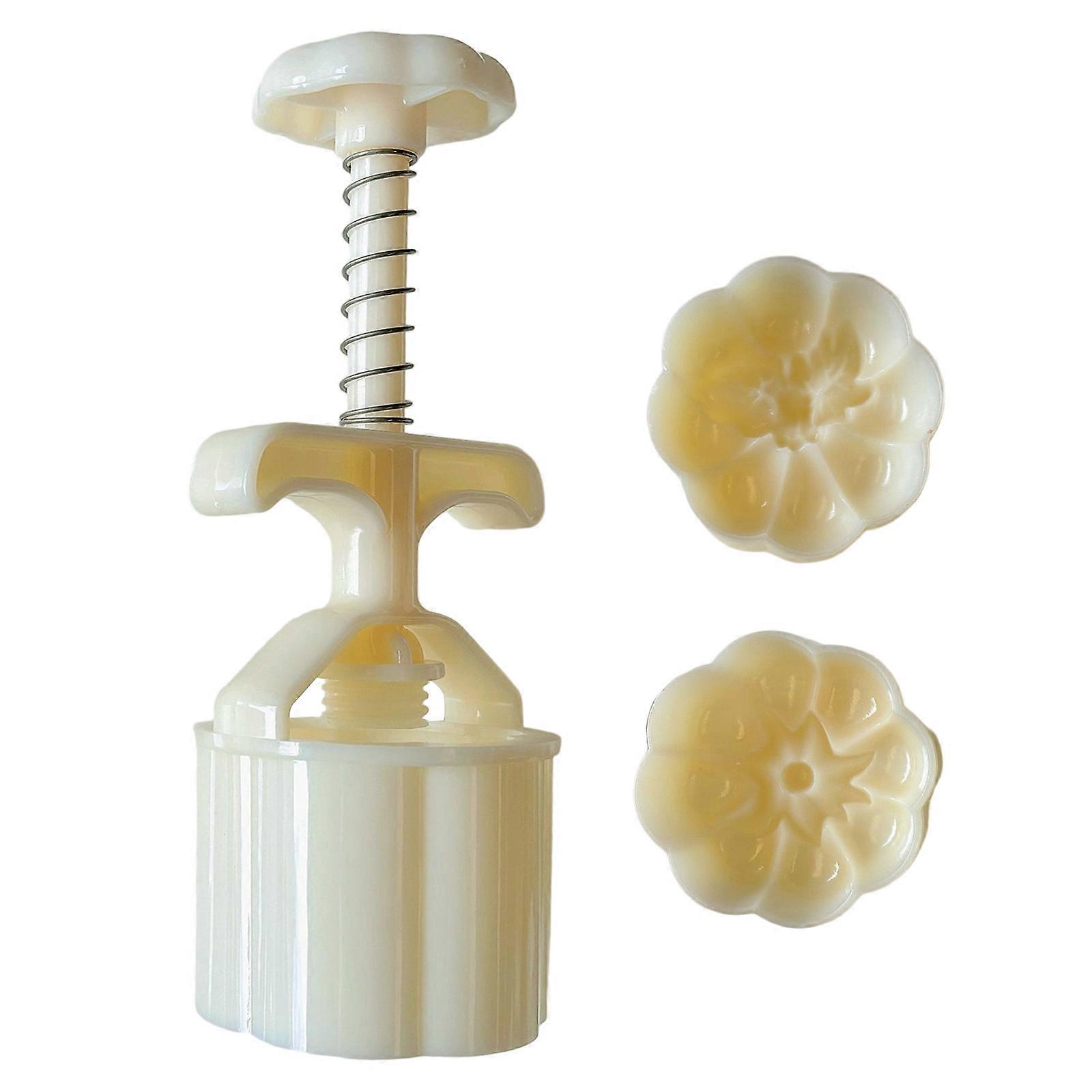 Detachable ABS Mooncakes Molds 50g Standard Size For Bean Cake Preparation Multiple Design Option For Home Bakers Multicolor