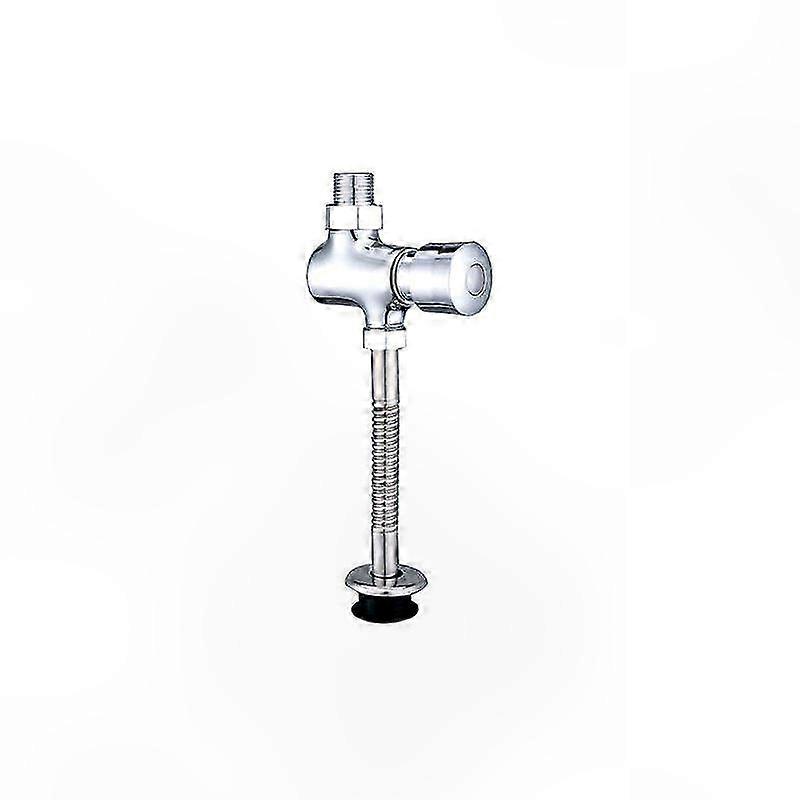 Commercial-Grade Push Button Urinal Flush Valve for Hotels and Construction Sites