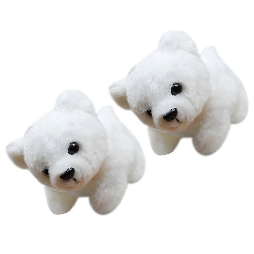 Stuffed Bear Keychain Pendant for Decor with 6Pcs Attractive