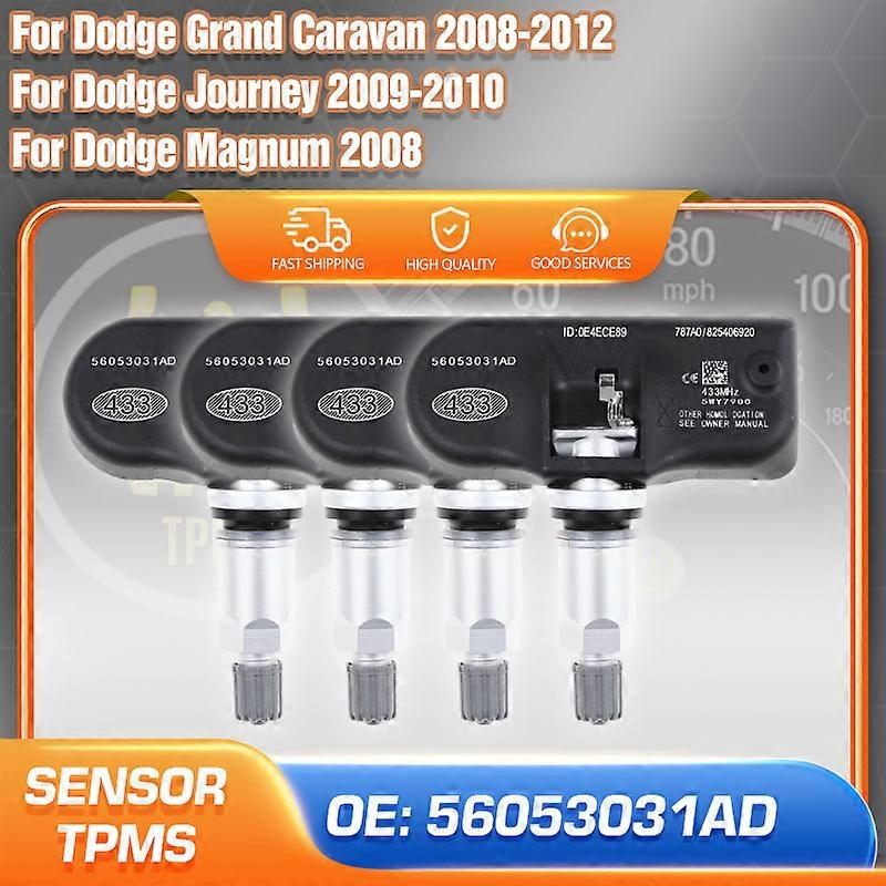 Applicable 56053031AD TPMS Sensor Tire Pressure Sensor For 2009-2010 Dodge Journey 2008-2012 Dodge Grand Caravan 2008 Dodge Magnum 433 MHz