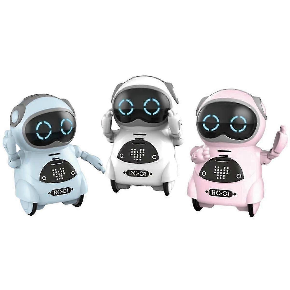 Sherum Bot, Yifare Bot, Mini Giocattolo Robot Tascabile Con Luci A LED Per L'intrattenimento