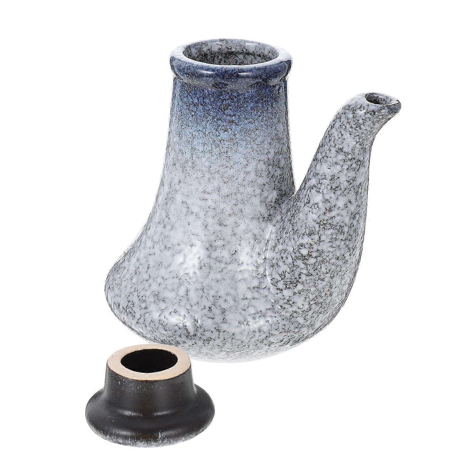 Practical Ceramic Vinegar Storage Container for Kitchen Use 1Pcs