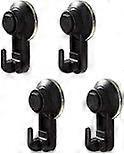 4 Shower Suction Cup Hooks - Removable Suction Cup Hooks - No Drilling Required,