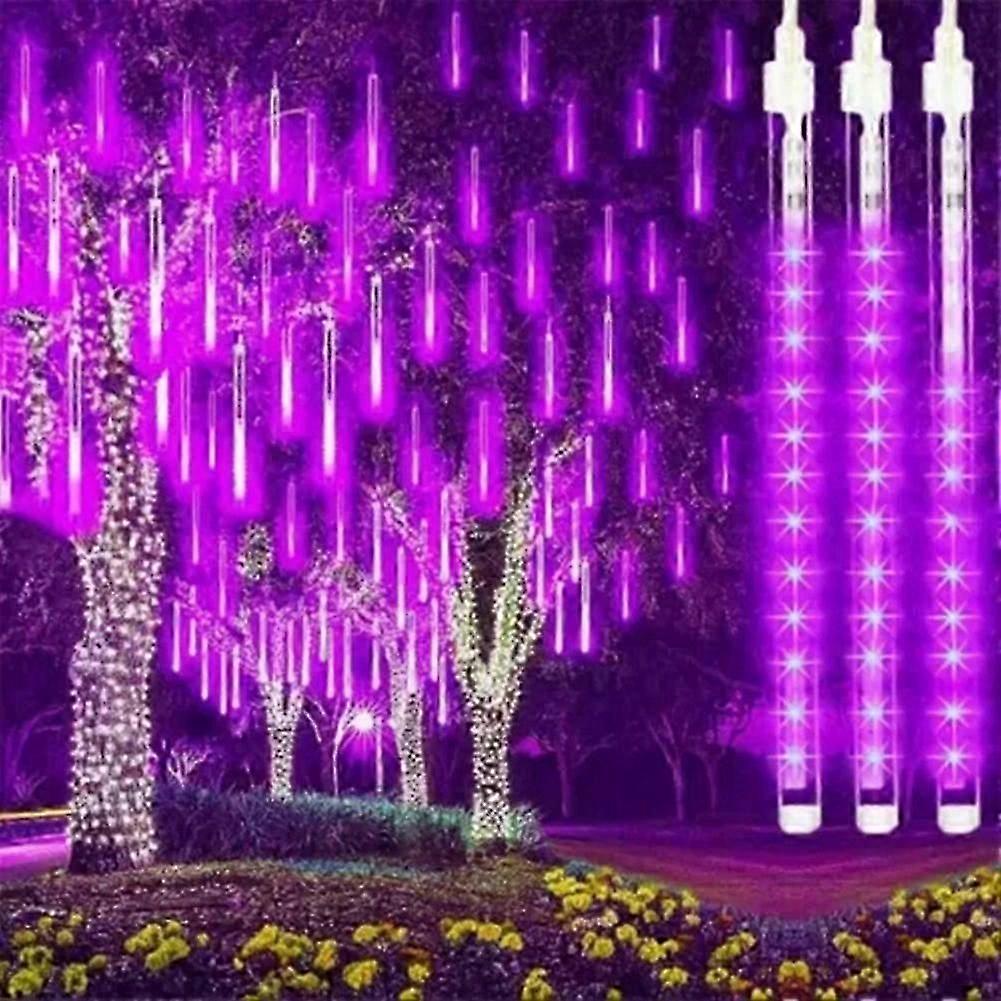 30/50cm 8-Tubes LED Meteor Shower Lights - Outdoor Waterproof Raindrop Lights for Wedding, Christmas, Home Decor, and Trees