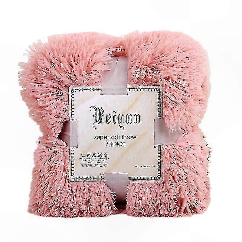 Cozy 80x120cm Fuzzy Throw Blanket for Bed and Couch - Soft and Warm for Home Comfort