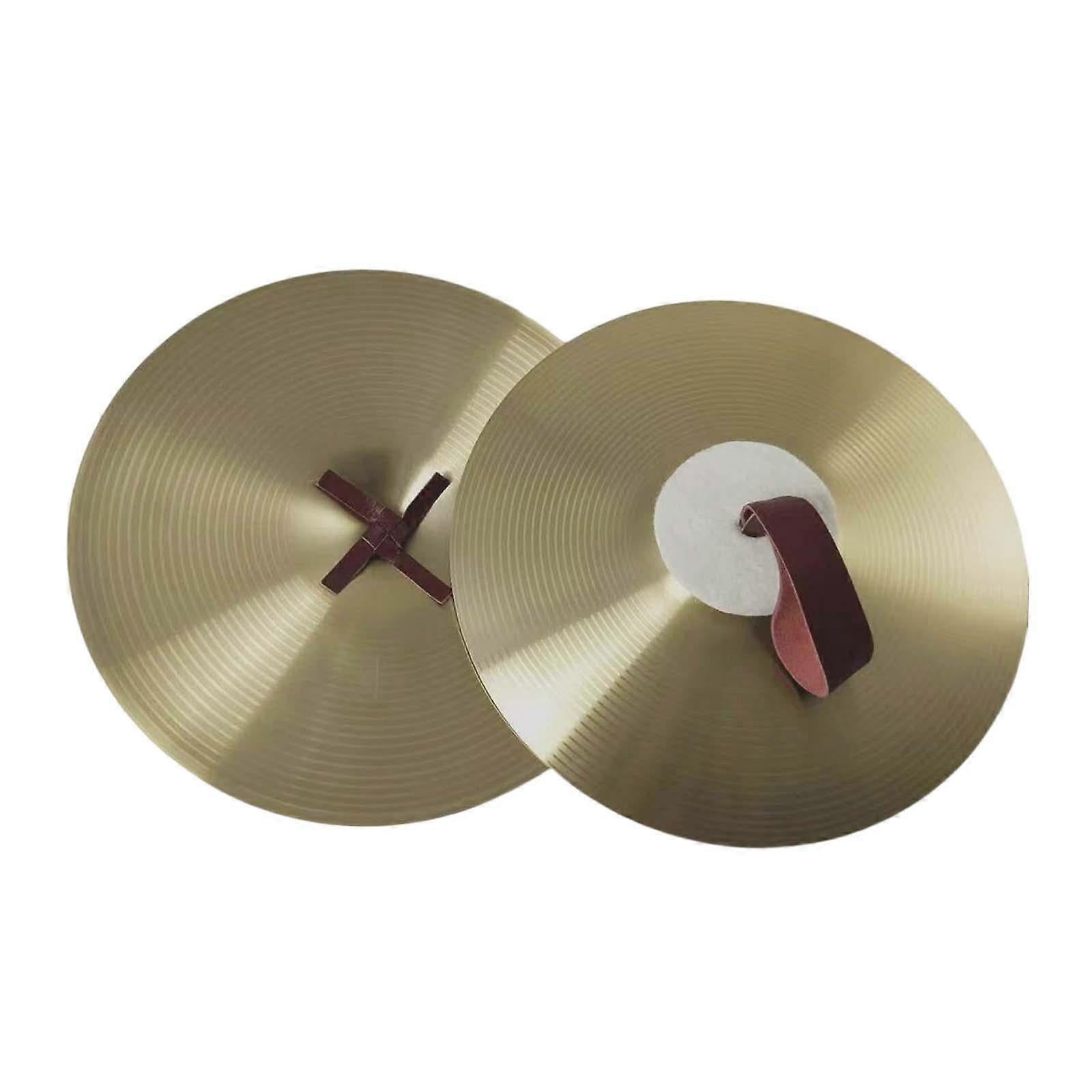 Crash Cymbal Rhythm Beat Musical Instrument Traditional Percussion Alloy Hand Cymbals for Drum Player Parties Practice Performance Beginner 8inch