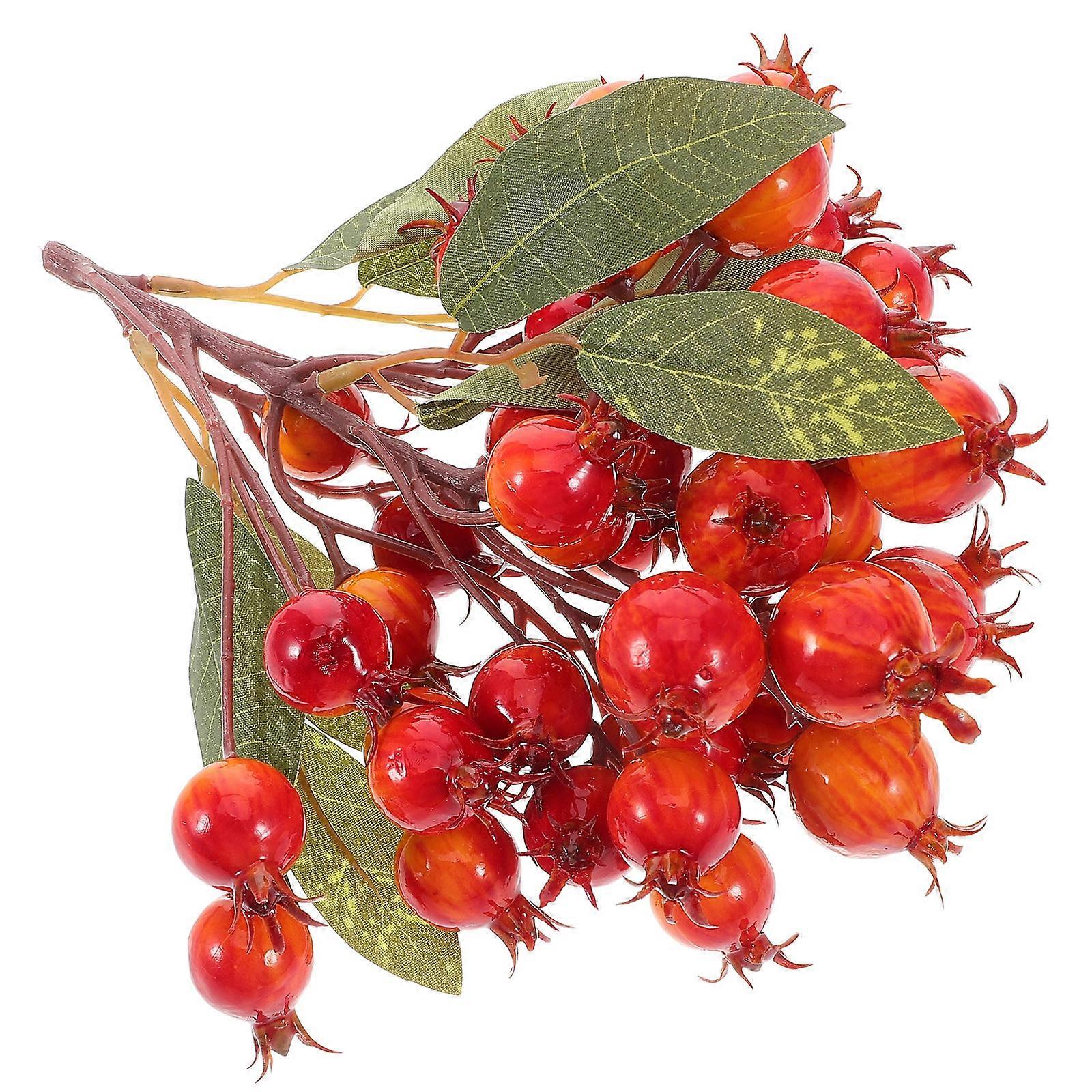 Simulated Pomegranate Branch 5Pcs Great For Wedding Decoration And Party Use With Branch-Like Shape