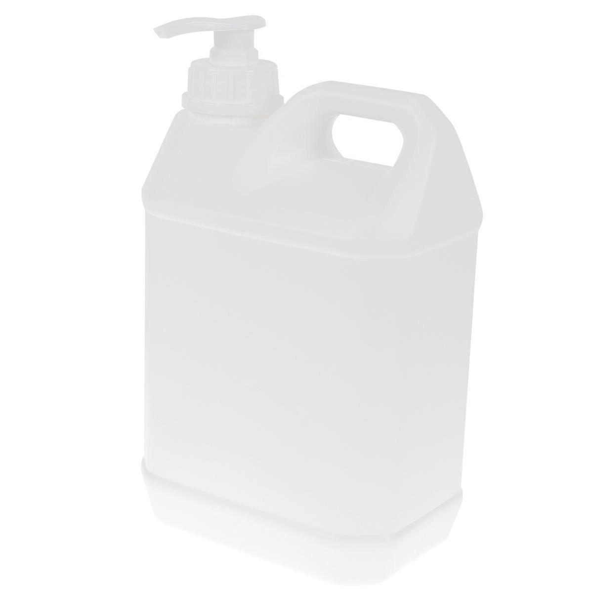 Container with Pump 2Pcs Bottles for Sterilization Liquid Storage White