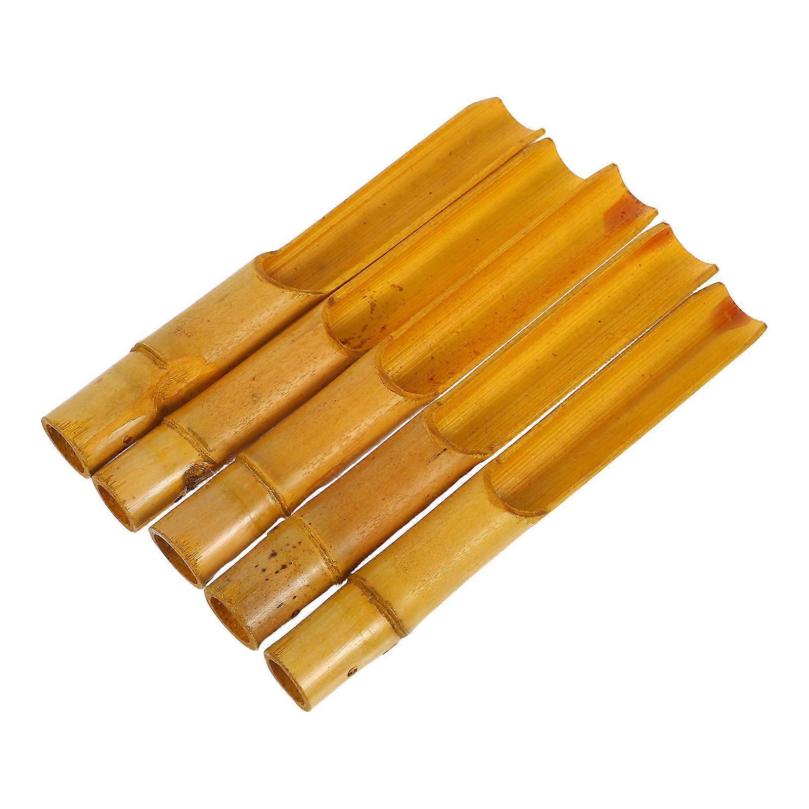 Bamboo Wind Chime Tubes for Soothing Sound DIY Replacement 15Pcs Set