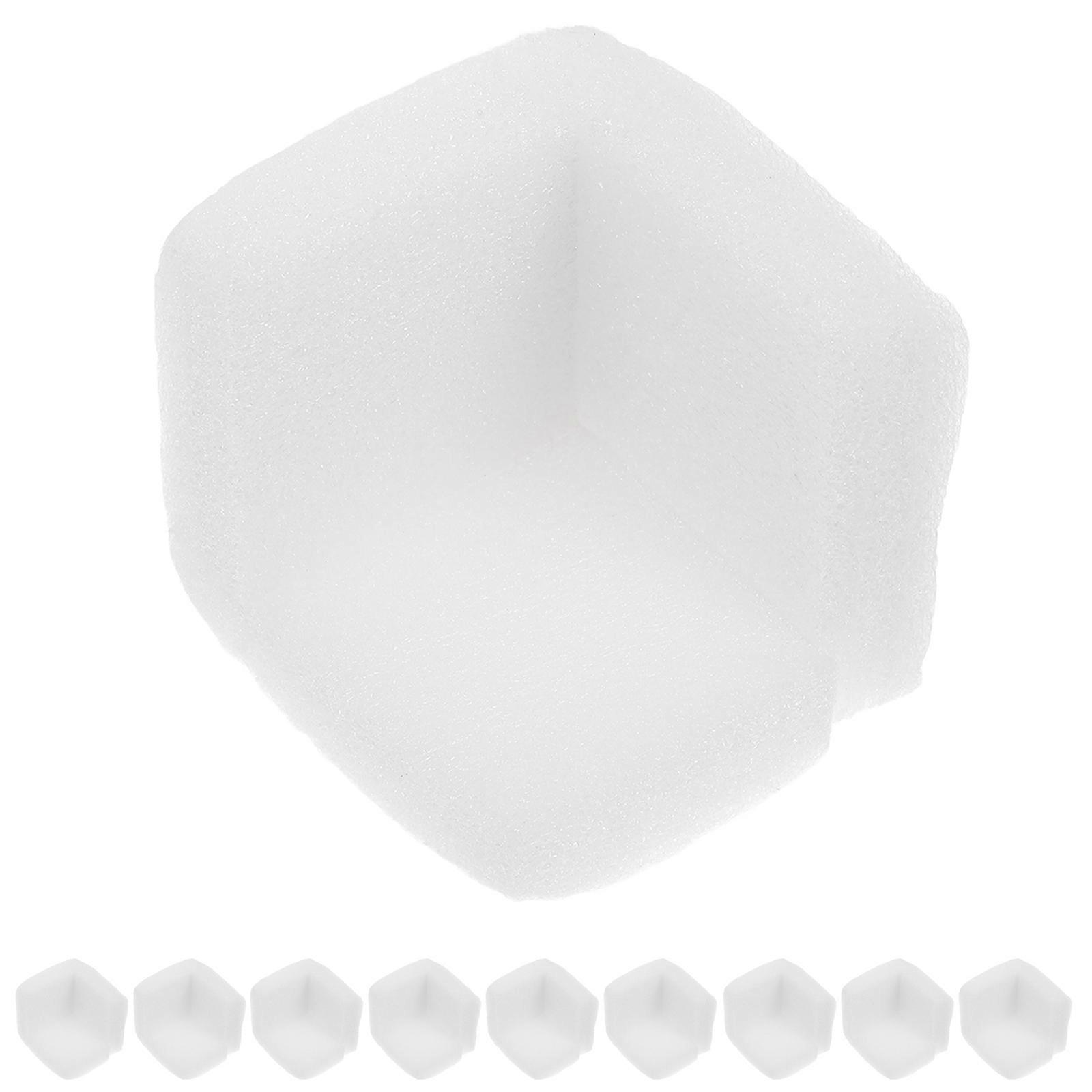 Edge Protection Foam Corner Cushioning for Furniture Electronics and Toys in White 10Pcs