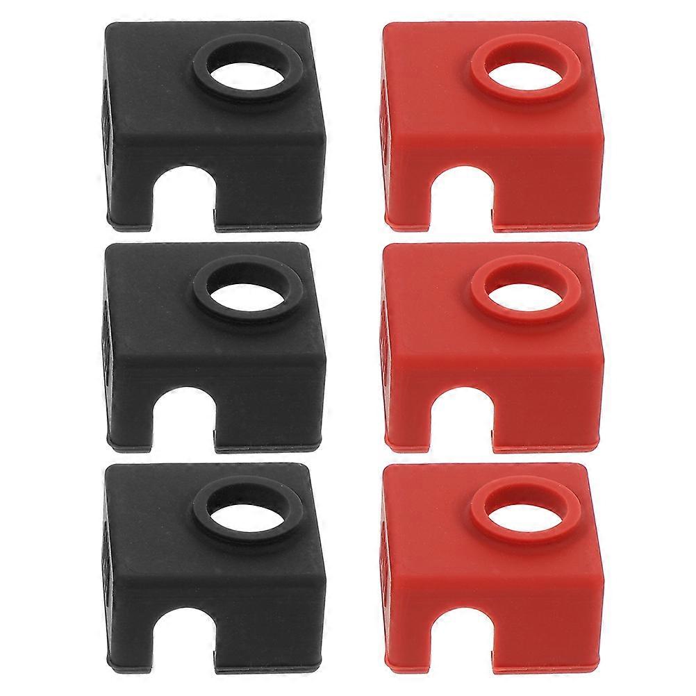 Heating Block Protect Covers for 3D Printer Silicone Sock Extruder Accessories 6Pcs
