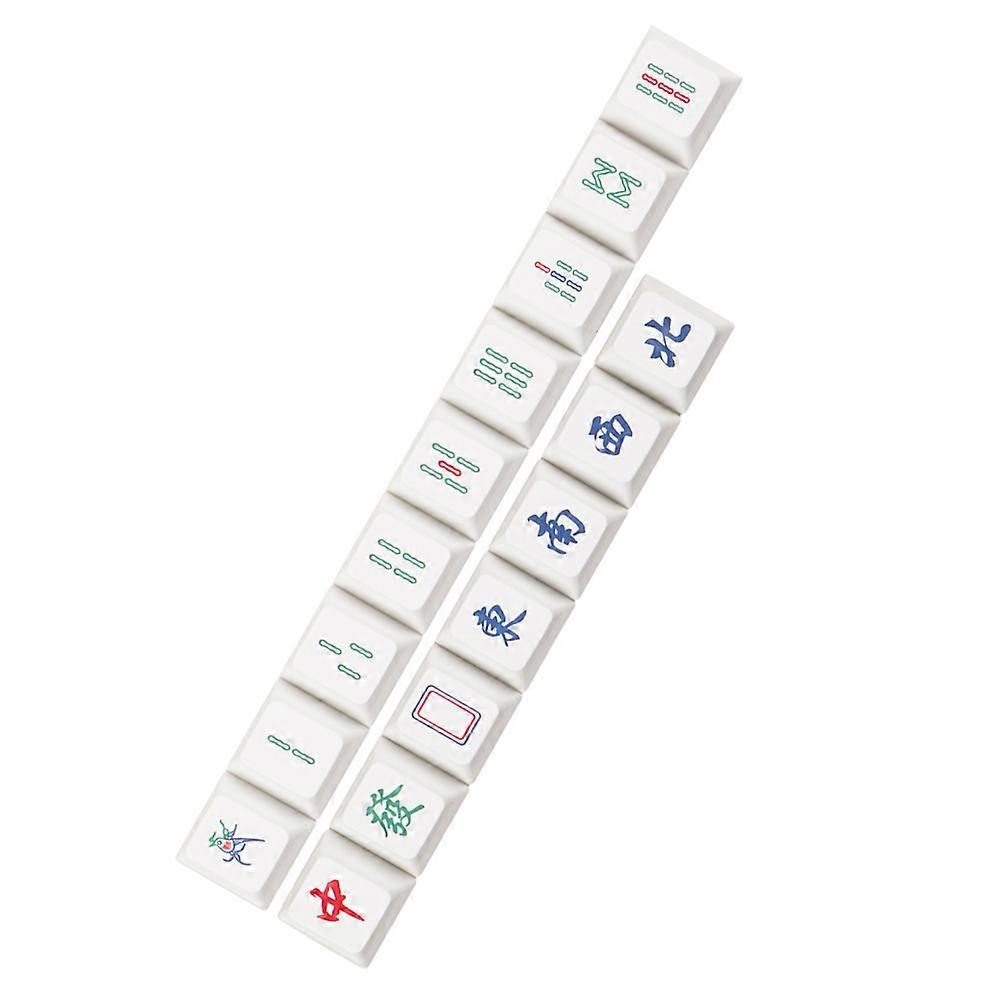 Dye-Sublimation Keycap Set R4 Height For White PBT Replacement 16Pcs
