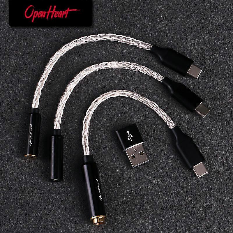 OPENHEART CX31993 Type C to 3.5mm/4.4mm/2.5mm DAC Adapter hifi headphone amplifier digital decoder AUX o cable for Android Win~010622