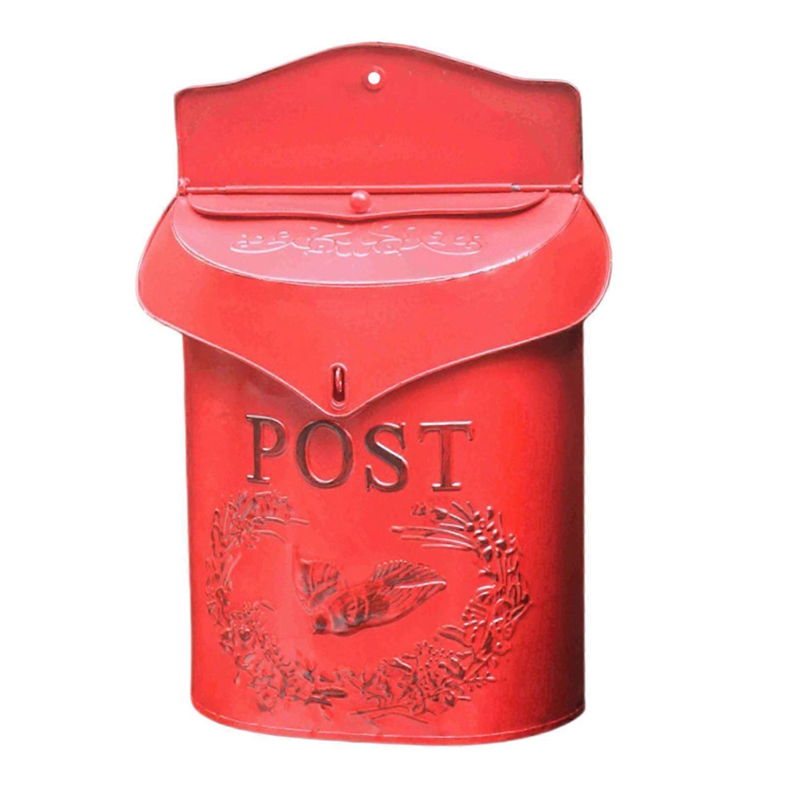 European Wall Mount Mailbox Keys Locking Mail Box Post Letter Box Home Decor