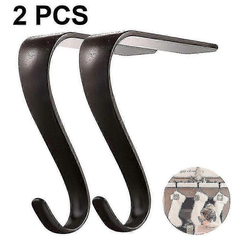 Christmas Stocking Holders Metal Fireplace Stocking Hook (2 Pcs)