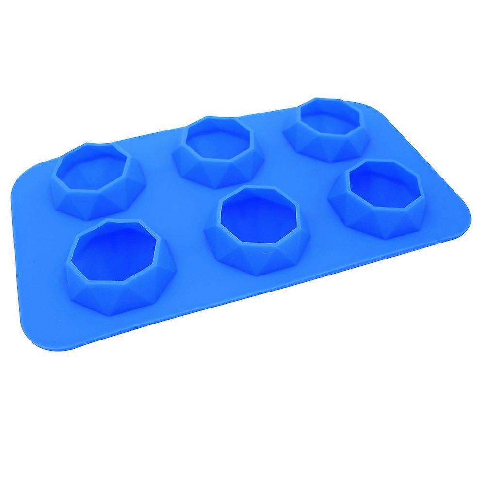 Ice Making Tray for Ice Cubes 3Pcs Silicone Mold Diamond Shape with 6 Lattices