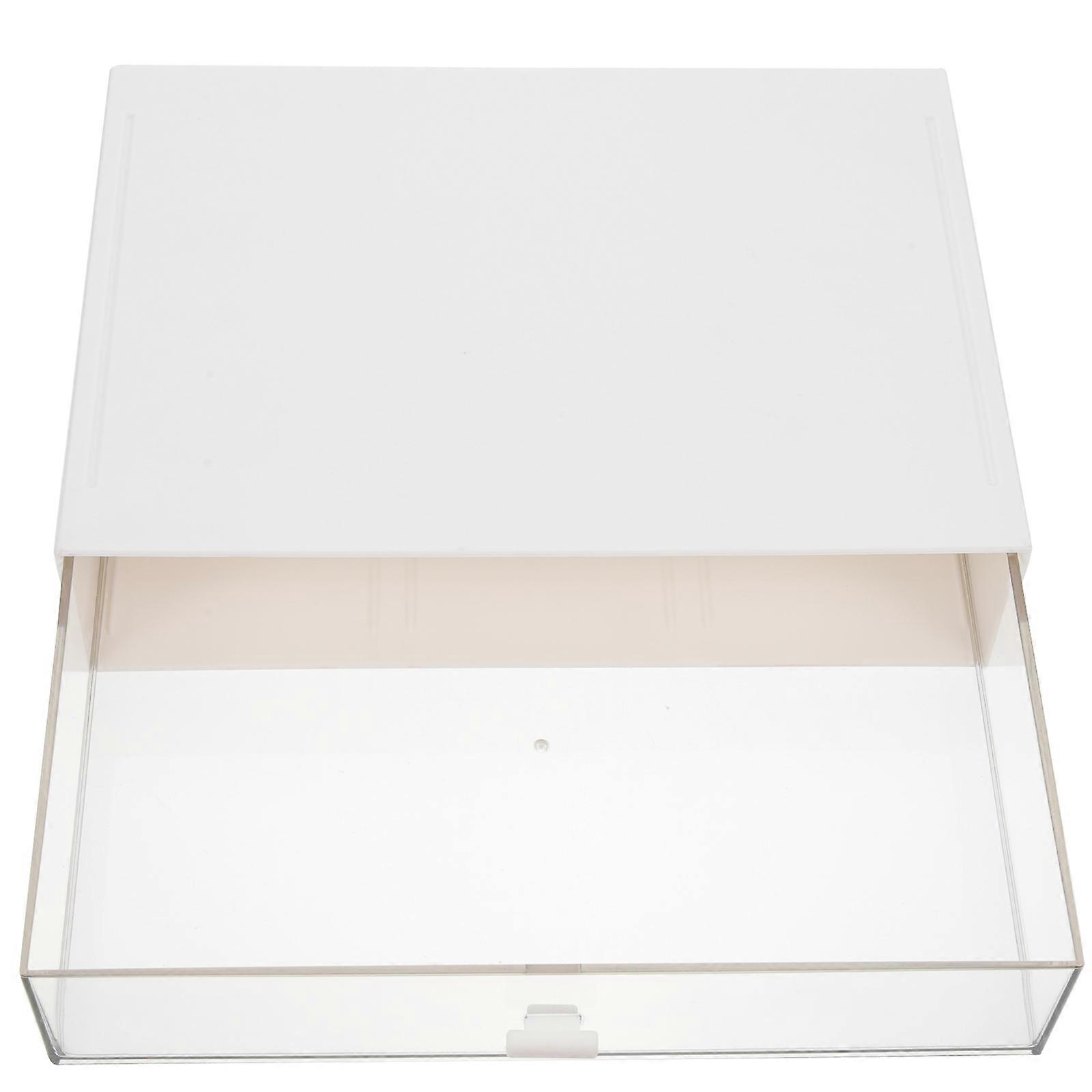 Rectangular Makeup Storage Organizer For Women At Home 9.1X6.5X3.9in With Drawer Design 2Pcs