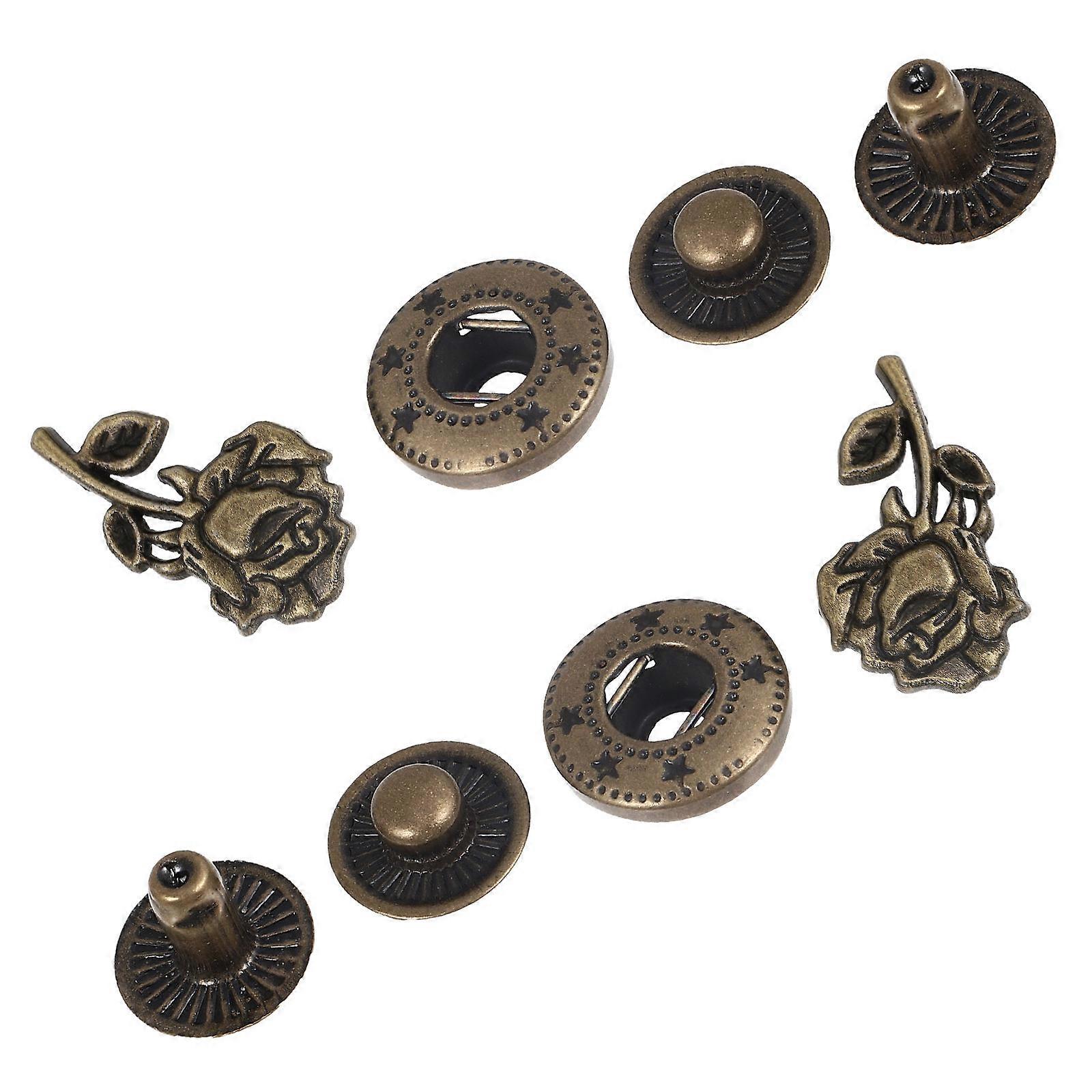 Alloy Buttons For Craft Projects With Decorative Use 2.75X1.6cm Golden DIY Craft 10 Sets