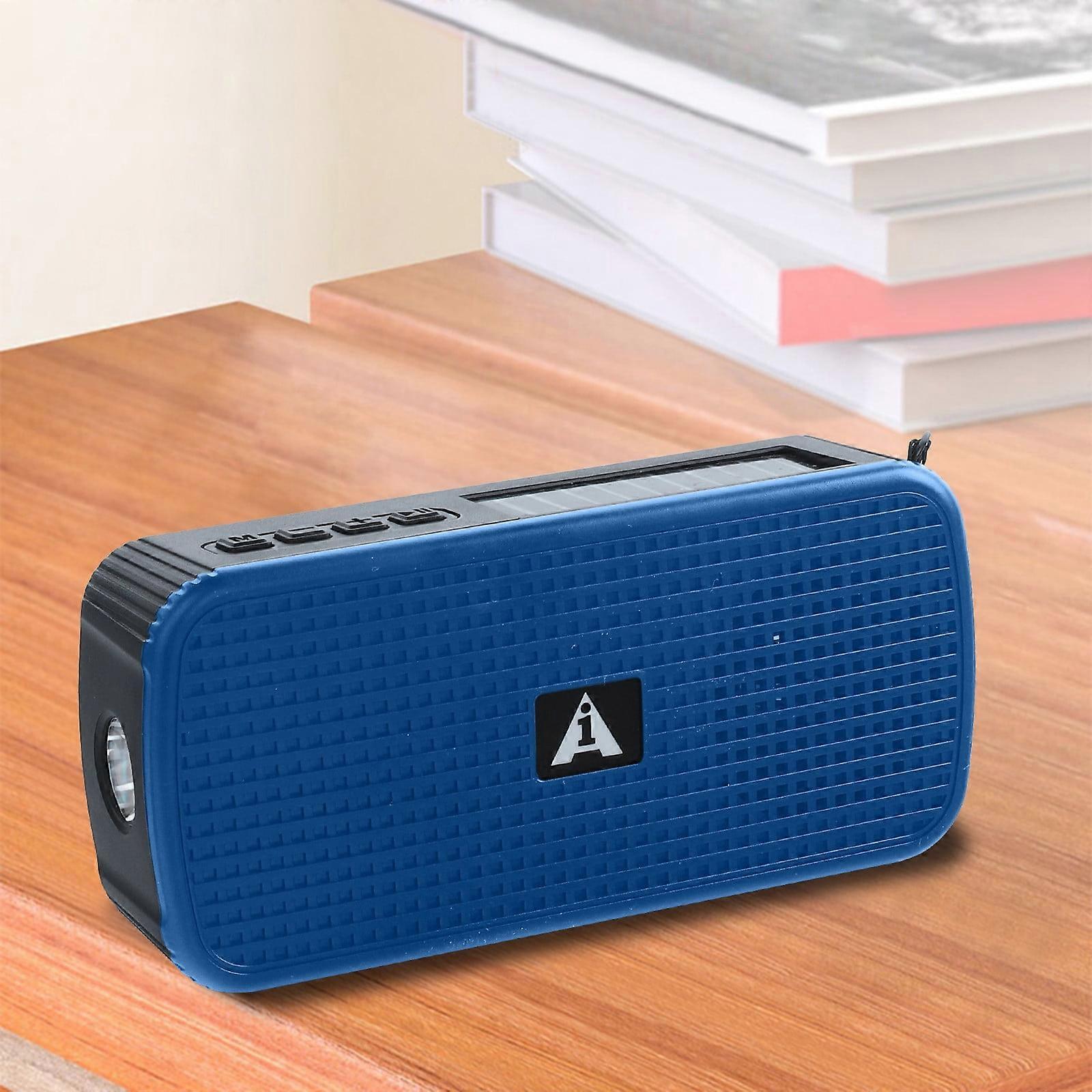 Solar Wireless Bluetooth Speaker, Portable Outdoor Speaker with Flashlight & USB Drive, Compatible with ZKCCNUK, Stocking Stuffers for Family