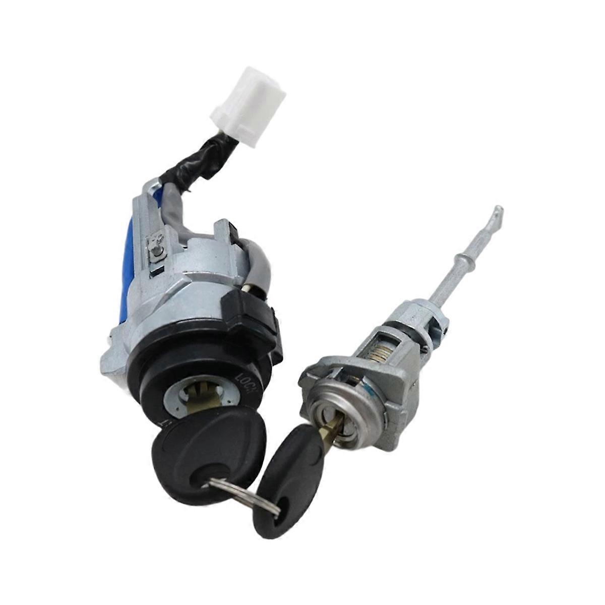 Car Ignition Switch Cylinder Lock Kit with 2 Key for 81970-F0000 81905-F2230 LHD