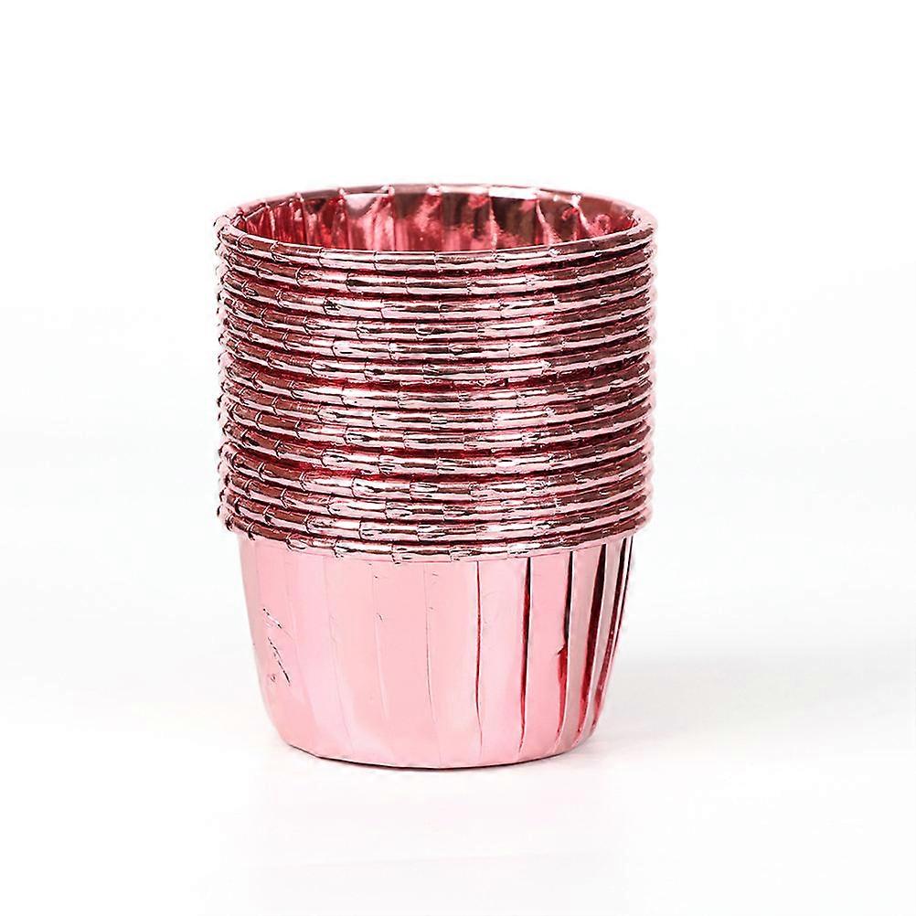 Colored Hemming Paper Muffin Cups for Dessert Use 50Pcs Golden Cups